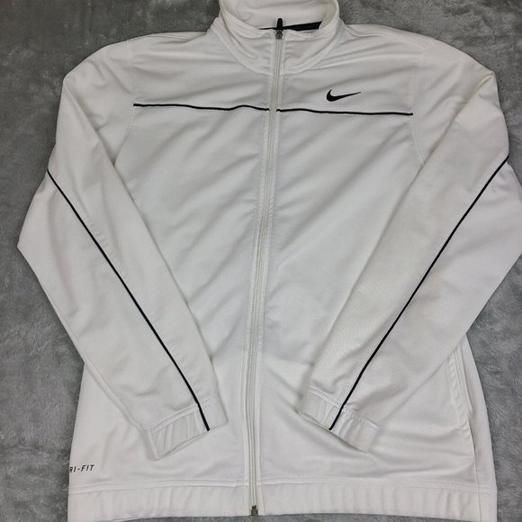 Nike Mens Size Large‎ Tracksuit Activewear Walking Suit White Piping Y2K - Picture 1 of 9